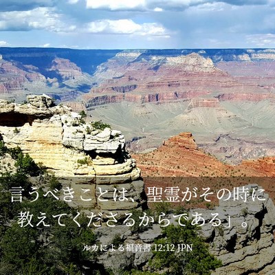 Picture 03 - ルカによる福音書 12:12 JPN - 言うべきことは、聖霊がその時に教 - Bible Verse Picture