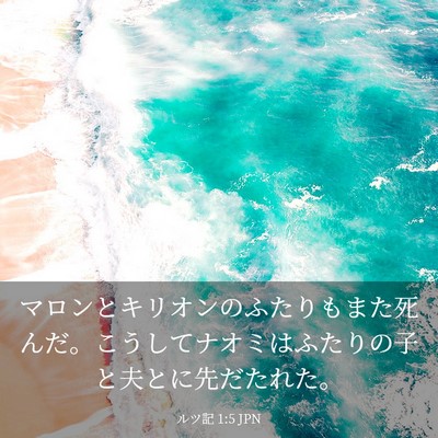 Picture 03 - ルツ記 1:5 JPN - マロンとキリオンのふたりもまた死 - Bible Verse Picture