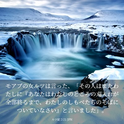 Picture 03 - ルツ記 2:21 JPN - モアブの女ルツは言った、「その人 - Bible Verse Picture