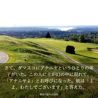 Picture 03 - 使徒行伝 9:10 JPN - さて、ダマスコにアナニヤというひ - Bible Verse Picture