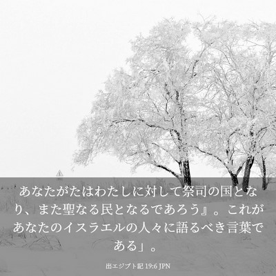 Picture 03 - 出エジプト記 19:6 JPN - あなたがたはわたしに対して祭司の - Bible Verse Picture