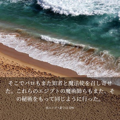 Picture 03 - 出エジプト記 7:11 JPN - そこでパロもまた知者と魔法使を召 - Bible Verse Picture