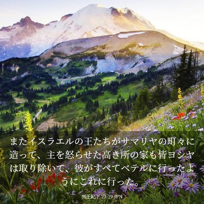 Picture 03 - 列王紀下 23:19 JPN - またイスラエルの王たちがサマリヤ - Bible Verse Picture