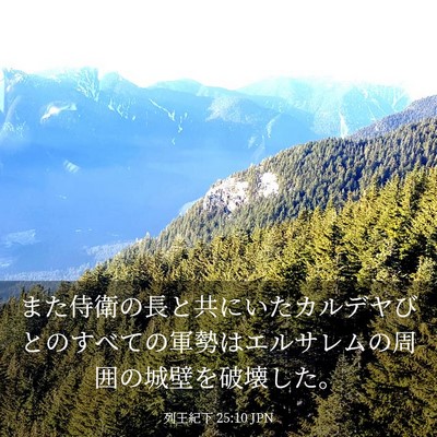 Picture 03 - 列王紀下 25:10 JPN - また侍衛の長と共にいたカルデヤび - Bible Verse Picture