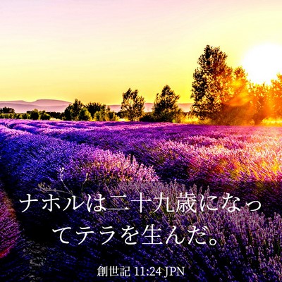 Picture 03 - 創世記 11:24 JPN - ナホルは二十九歳になってテラを生 - Bible Verse Picture