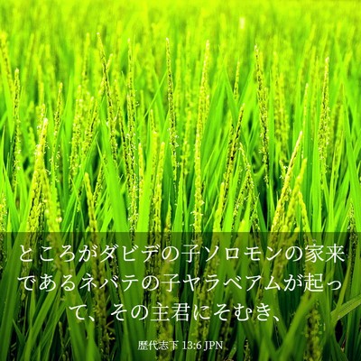 Picture 03 - 歴代志下 13:6 JPN - ところがダビデの子ソロモンの家来 - Bible Verse Picture