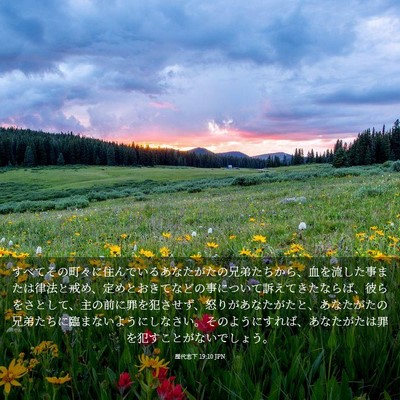 Picture 03 - 歴代志下 19:10 JPN - すべてその町々に住んでいるあなた - Bible Verse Picture