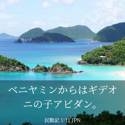 Picture 03 - 民数記 1:11 JPN - ベニヤミンからはギデオニの子アビ - Bible Verse Picture