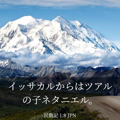 Picture 03 - 民数記 1:8 JPN - イッサカルからはツアルの子ネタニ - Bible Verse Picture