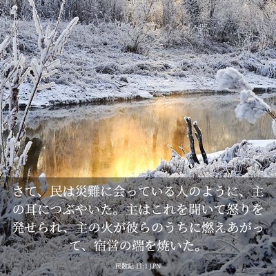 Picture 03 - 民数記 11:1 JPN - さて、民は災難に会っている人のよ - Bible Verse Picture
