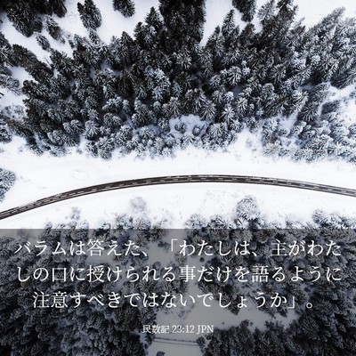 Picture 03 - 民数記 23:12 JPN - バラムは答えた、「わたしは、主が - Bible Verse Picture