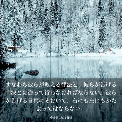 Picture 03 - 申命記 17:11 JPN - すなわち彼らが教える律法と、彼ら - Bible Verse Picture