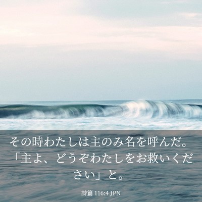 Picture 03 - 詩篇 116:4 JPN - その時わたしは主のみ名を呼んだ。 - Bible Verse Picture