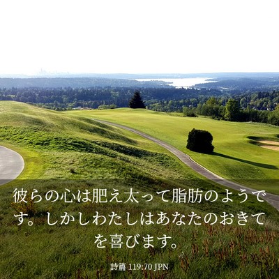 Picture 03 - 詩篇 119:70 JPN - 彼らの心は肥え太って脂肪のようで - Bible Verse Picture