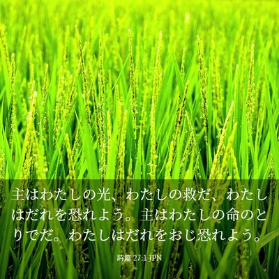 Picture 03 - 詩篇 27:1 JPN - 主はわたしの光、わたしの救だ、わ - Bible Verse Picture