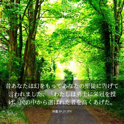 Picture 03 - 詩篇 89:19 JPN - 昔あなたは幻をもってあなたの聖徒 - Bible Verse Picture