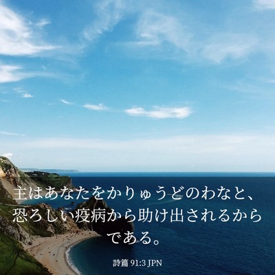 Picture 03 - 詩篇 91:3 JPN - 主はあなたをかりゅうどのわなと、 - Bible Verse Picture