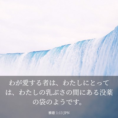 Picture 03 - 雅歌 1:13 JPN - わが愛する者は、わたしにとっては - Bible Verse Picture
