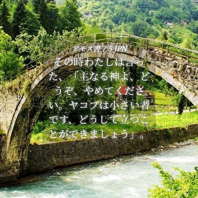 Picture 04 - アモス書 7:5 JPN - その時わたしは言った、「主なる神 - Bible Verse Picture