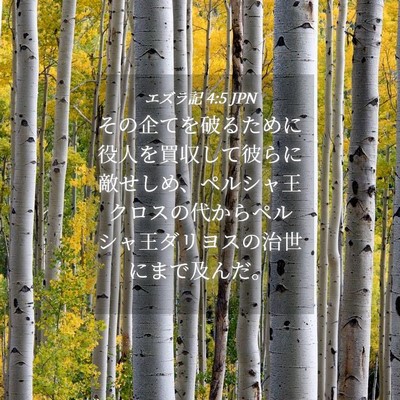Picture 04 - エズラ記 4:5 JPN - その企てを破るために役人を買収し - Bible Verse Picture