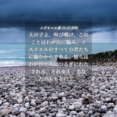 Picture 04 - エゼキエル書 21:12 JPN - 人の子よ、叫び嘆け、このことはわ - Bible Verse Picture