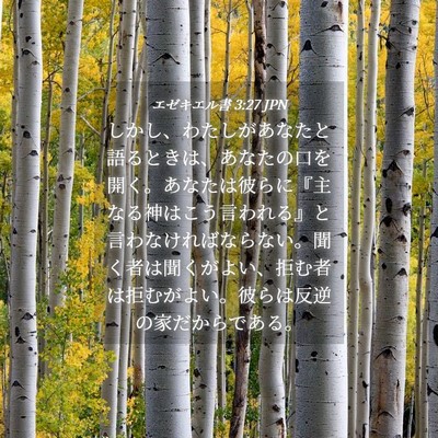 Picture 04 - エゼキエル書 3:27 JPN - しかし、わたしがあなたと語るとき - Bible Verse Picture