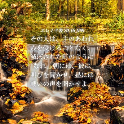 Picture 04 - エレミヤ書 20:16 JPN - その人は、主のあわれみを受けるこ - Bible Verse Picture