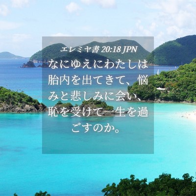 Picture 04 - エレミヤ書 20:18 JPN - なにゆえにわたしは胎内を出てきて - Bible Verse Picture