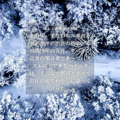Picture 04 - エレミヤ書 28:1 JPN - その年、すなわちユダの王ゼデキヤ - Bible Verse Picture