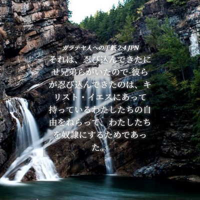 Picture 04 - ガラテヤ人への手紙 2:4 JPN - それは、忍び込んできたにせ兄弟ら - Bible Verse Picture
