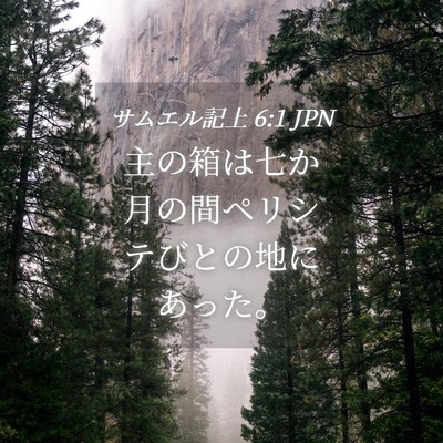Picture 04 - サムエル記上 6:1 JPN - 主の箱は七か月の間ペリシテびとの - Bible Verse Picture