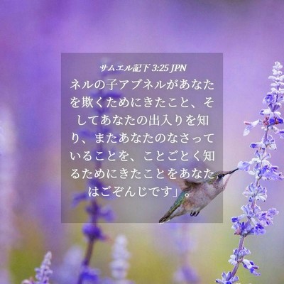 Picture 04 - サムエル記下 3:25 JPN - ネルの子アブネルがあなたを欺くた - Bible Verse Picture