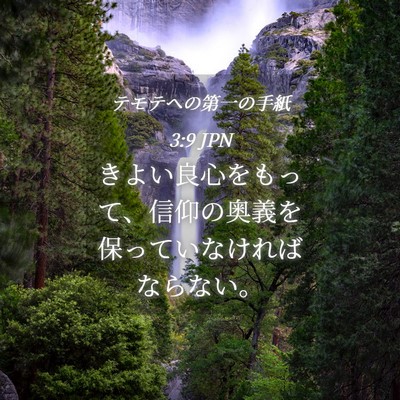 Picture 04 - テモテヘの第一の手紙 3:9 JPN - きよい良心をもって、信仰の奥義を - Bible Verse Picture