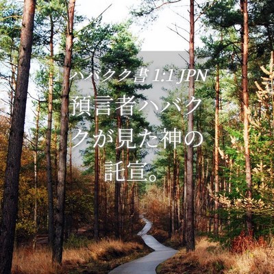Picture 04 - ハバクク書 1:1 JPN - 預言者ハバククが見た神の託宣。 - Bible Verse Picture