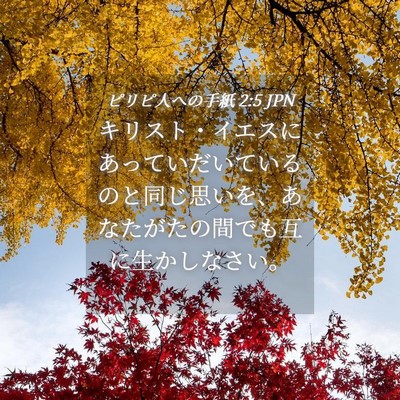 Picture 04 - ピリピ人への手紙 2:5 JPN - キリスト・イエスにあっていだいて - Bible Verse Picture
