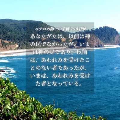 Picture 04 - ペテロの第一の手紙 2:10 JPN - あなたがたは、以前は神の民でなか - Bible Verse Picture