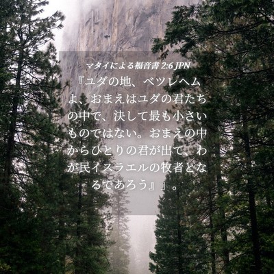 Picture 04 - マタイによる福音書 2:6 JPN - 『ユダの地、ベツレヘムよ、おまえ - Bible Verse Picture