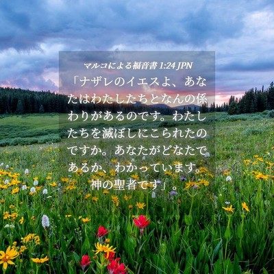 Picture 04 - マルコによる福音書 1:24 JPN - 「ナザレのイエスよ、あなたはわた - Bible Verse Picture