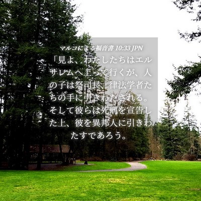 Picture 04 - マルコによる福音書 10:33 JPN - 「見よ、わたしたちはエルサレムへ - Bible Verse Picture