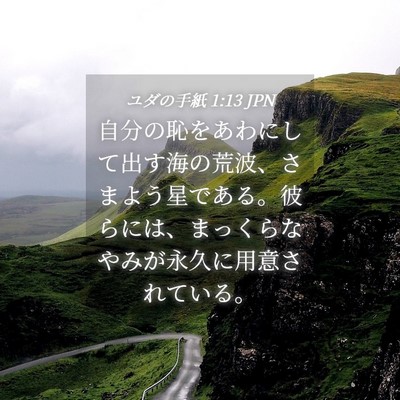 Picture 04 - ユダの手紙 1:13 JPN - 自分の恥をあわにして出す海の荒波 - Bible Verse Picture