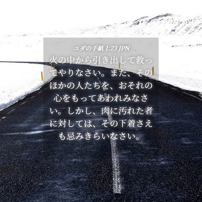 Picture 04 - ユダの手紙 1:23 JPN - 火の中から引き出して救ってやりな - Bible Verse Picture