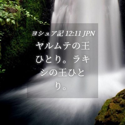 Picture 04 - ヨシュア記 12:11 JPN - ヤルムテの王ひとり。ラキシの王ひ - Bible Verse Picture