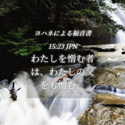 Picture 04 - ヨハネによる福音書 15:23 JPN - わたしを憎む者は、わたしの父をも - Bible Verse Picture