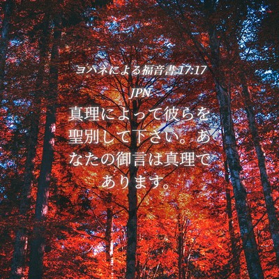 Picture 04 - ヨハネによる福音書 17:17 JPN - 真理によって彼らを聖別して下さい - Bible Verse Picture