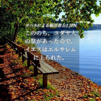 Picture 04 - ヨハネによる福音書 5:1 JPN - こののち、ユダヤ人の祭があったの - Bible Verse Picture