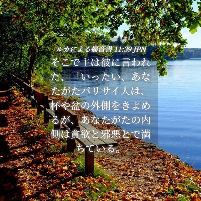 Picture 04 - ルカによる福音書 11:39 JPN - そこで主は彼に言われた、「いった - Bible Verse Picture