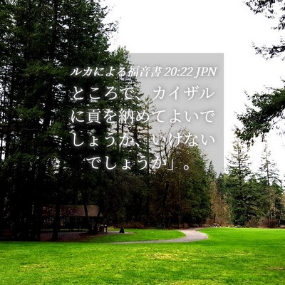 Picture 04 - ルカによる福音書 20:22 JPN - ところで、カイザルに貢を納めてよ - Bible Verse Picture