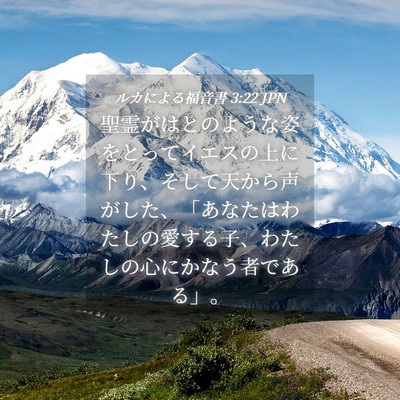 Picture 04 - ルカによる福音書 3:22 JPN - 聖霊がはとのような姿をとってイエ - Bible Verse Picture