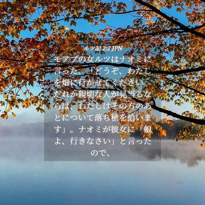 Picture 04 - ルツ記 2:2 JPN - モアブの女ルツはナオミに言った、 - Bible Verse Picture