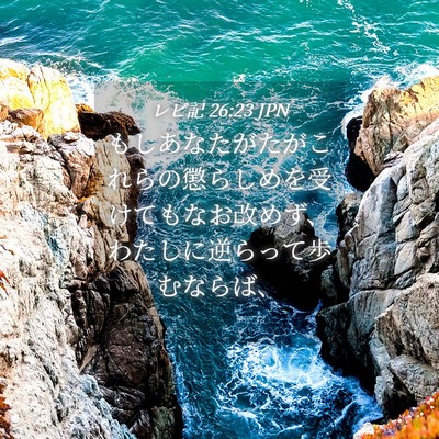 Picture 04 - レビ記 26:23 JPN - もしあなたがたがこれらの懲らしめ - Bible Verse Picture